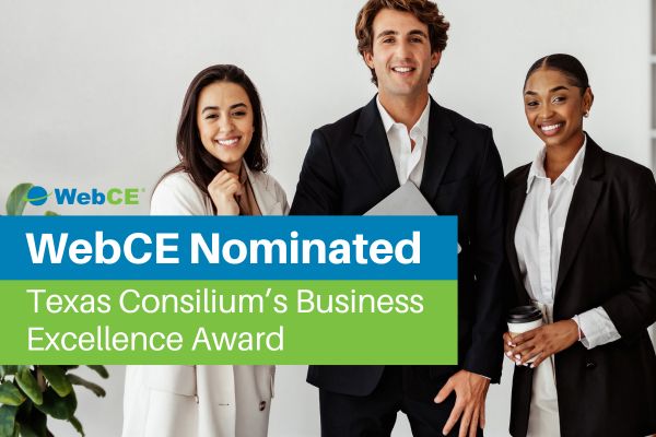 WebCE Nominated for Texas Consilium's 2023 Business Excellence Award