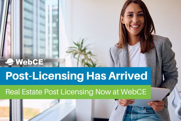 Online Real Estate Post-Licensing Courses Have  Arrived at WebCE